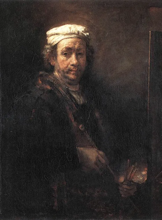 Self Portrait at the Easel